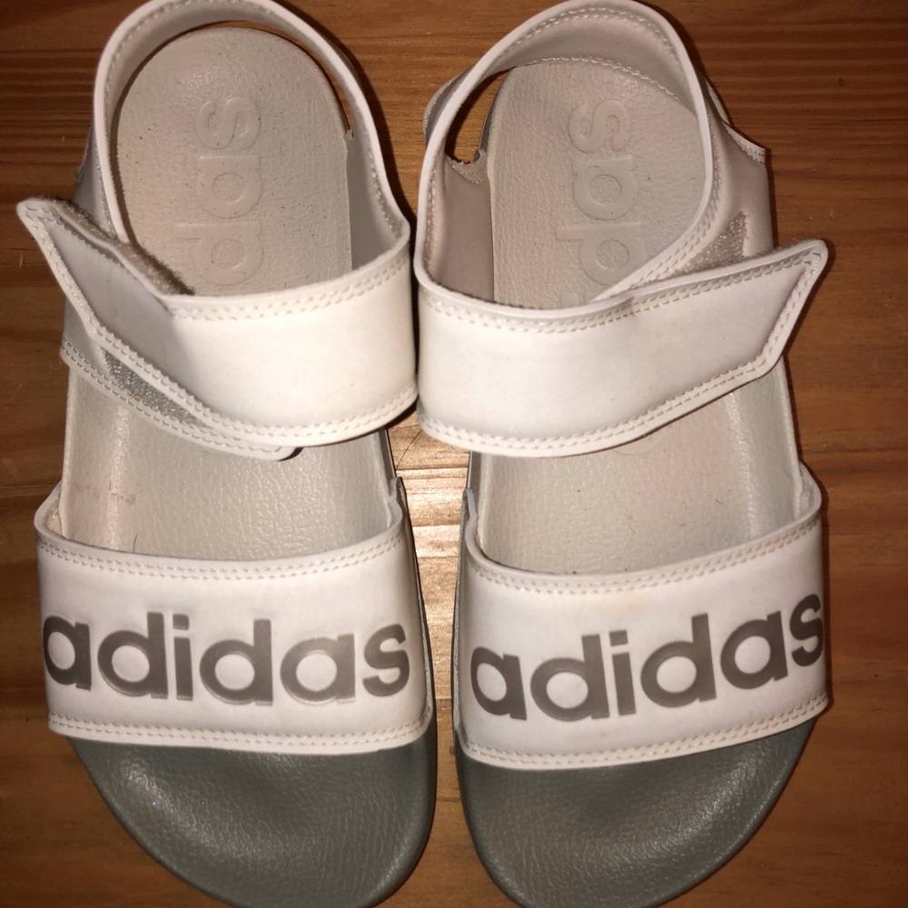 Adidas sandals, never worn, size 6 women’s